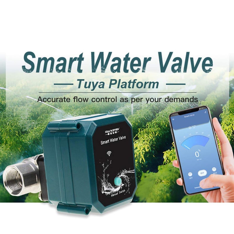 Frankever DN20 Smart Water Valve 3/4 inch WIFI Remote Control Faucet Timer for Hose Compatible with Alexa Google Home (WIFI,DN20(3/4")) - Image 4